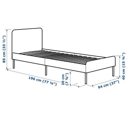 Photo of free Single, Double & King Bed Frames (Ikea Slattum) (Beswick M12) #1