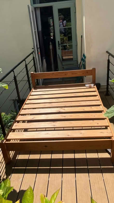 Photo of free Wooden Bedframe and slats (Pill BS20) #2