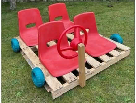 Photo of old plastic seats and small wheels (Werrington PE4) #1