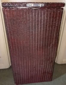 Photo of free Linen basket - Well-used, sturdy wicker laundry/linen basket (Canewdon SS4) #1