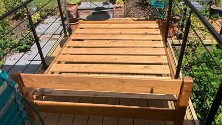 Photo of free Wooden Bedframe and slats (Pill BS20) #1