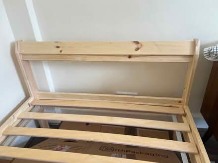 Photo of free Single wooden bed frame and slats (Hyde Park Estate W2) #2
