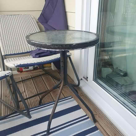 Photo of free Outdoor glass-top table (Snodland ME6) #1
