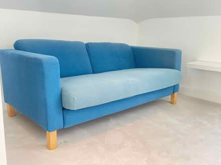 Photo of free Sofa and Footstool (Little Bookham KT23) #4