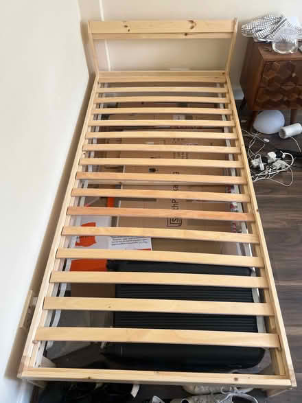 Photo of free Single wooden bed frame and slats (Hyde Park Estate W2) #1
