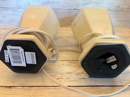 Photo of free Pair of cream ceramic lamps (Centennial-Jordan & Parker Rds) #3