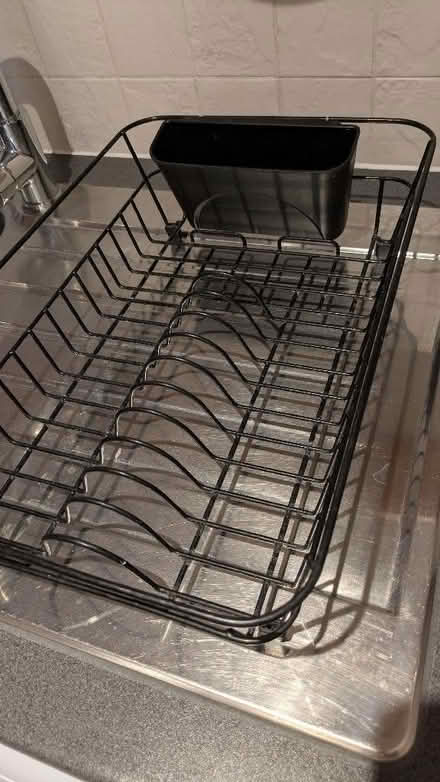 Photo of free Black metal drying rack (Old Woking GU22) #1