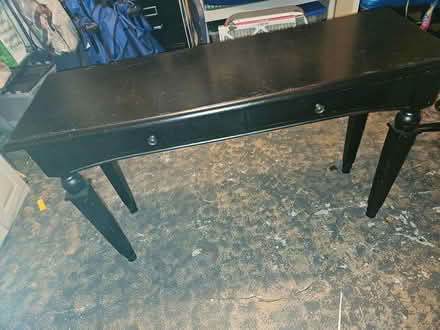 Photo of free Black console table 2 drawers (Campbell near Pruneyard) #1