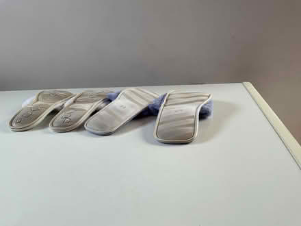 Photo of free Slippers, white and blue. (Mickleover DE3) #2