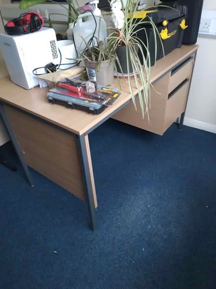 Photo of free Desk with two drawers (Harlow Fields DE22) #1