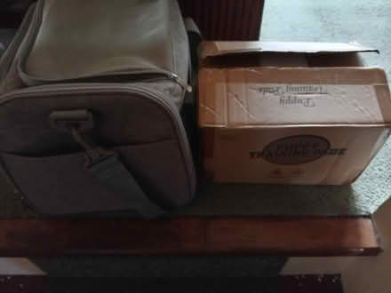 Photo of free New, Unused Soft-Sided Pet Carrier & box of training pads (Canewdon SS4) #1