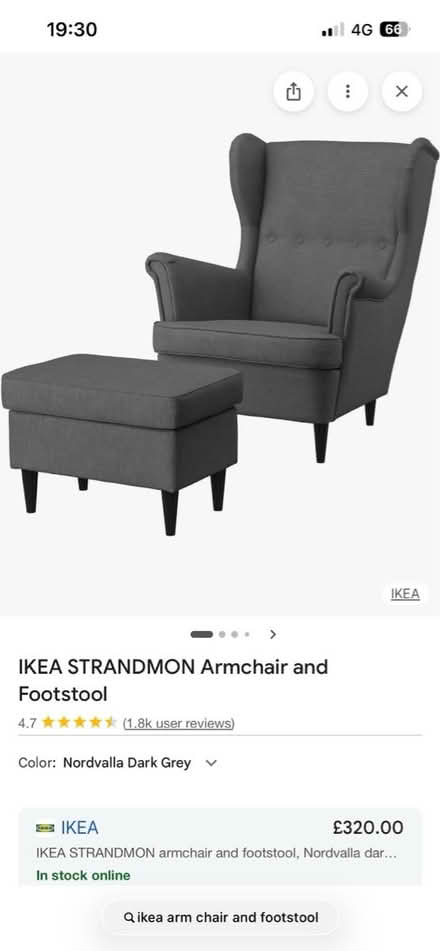 Photo of free Armchair and footstool (Burgess Hill) #2
