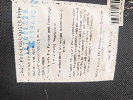 Photo of free 4 high back Next dining chairs (AL4) #4