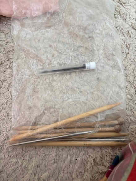 Photo of free Fabric bits, knitting + felt needle (BN2) #2