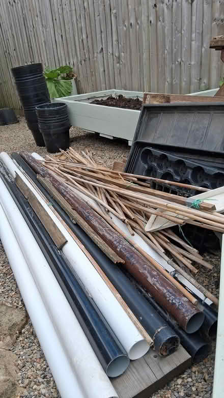 Photo of free plant pots. plastic pipes. trays (barugh green barnsley) #1