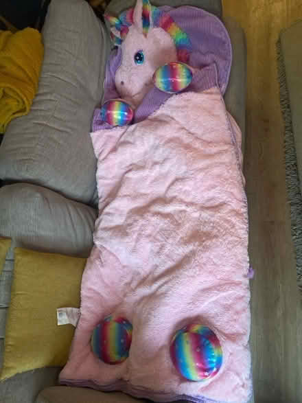 Photo of free Child’s unicorn sleeping bag (Harpenden AL5) #1