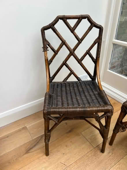 Photo of free 3 vintage bamboo rattan chairs (Notting Dale W11) #2