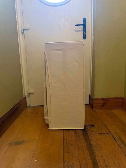 Photo of free Wooden shoe rack with linen closing (Shankill) #3