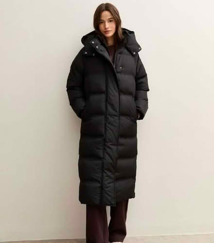 Photo of free New Look Black Long line Padded Puffer Coat needs new zip (Heald Green SK8) #2