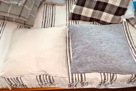 Photo of free 2 Medium Square Cushions. Greys. (Kendal LA9) #2