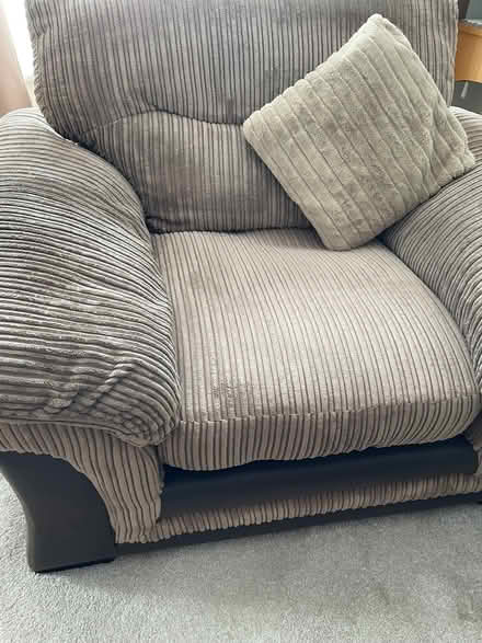 Photo of free Taupe/beige DFS Armchair (Garsington OX44) #3