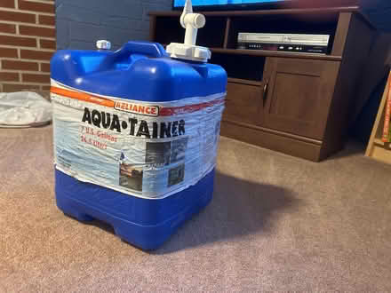 Photo of free 7.5 gallon “aqua-tainer” W/ spigot (Marley) #1