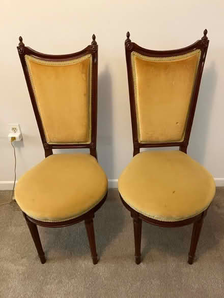 Photo of free Cherrywood cushion chairs (Highland Park) #1