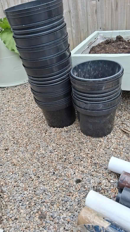 Photo of free plant pots. plastic pipes. trays (barugh green barnsley) #3