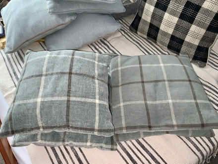 Photo of free 2 sets of 2 small square cushions. (Kendal LA9) #1