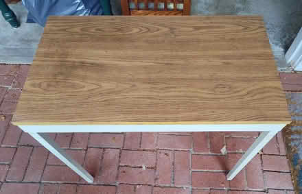 Photo of free Small table with metal legs (Saugus) #3