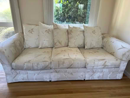 Photo of free Cream sofa and loveseat set (South San Jose - Almaden) #2