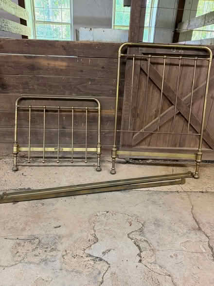 Photo of free Brass Bed Frame- twin (Edgemont PA) #1