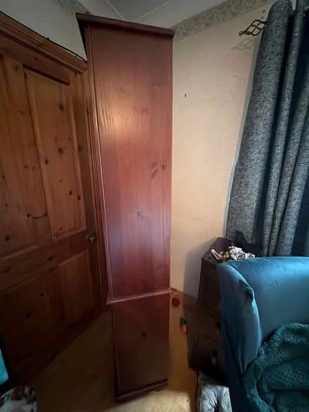 Photo of free Tall wood like shelves and drawers (Shankill) #3