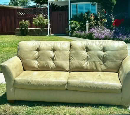 Photo of free Leather sofa (Hayward Ca) #1
