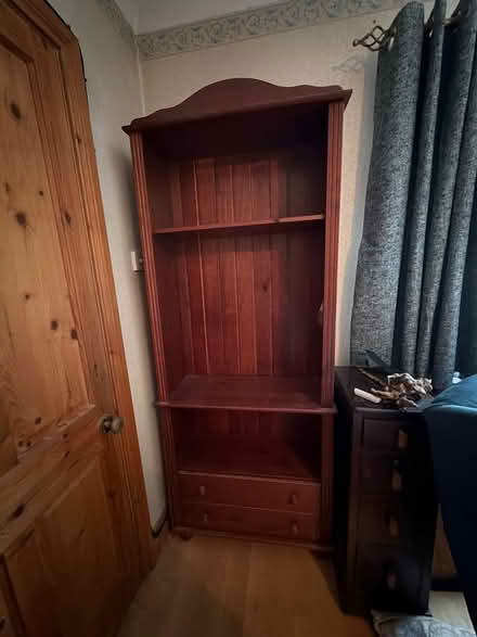 Photo of free Tall wood like shelves and drawers (Shankill) #2