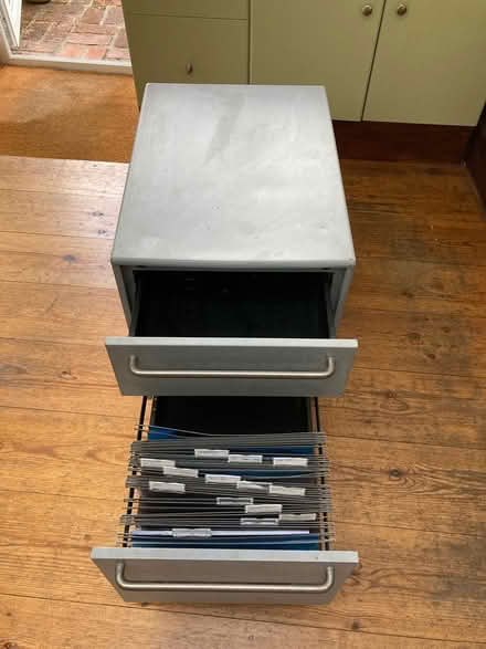 Photo of free small metal filing cabinet (Stroud) #2