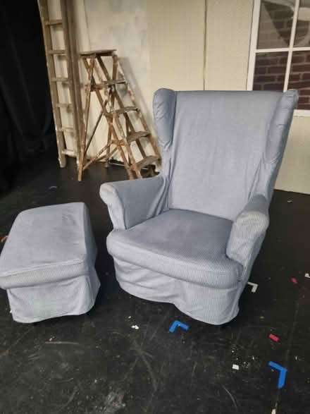 Photo of free Armchair and footstool (Burgess Hill) #1