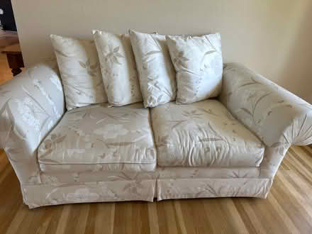 Photo of free Cream sofa and loveseat set (South San Jose - Almaden) #1