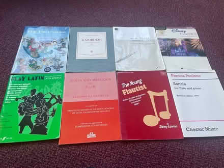 Photo of free 8 flute, flute/piano books (SE26) #1