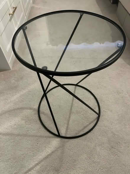 Photo of free 2x glass top side tables (Loughton IG10) #3