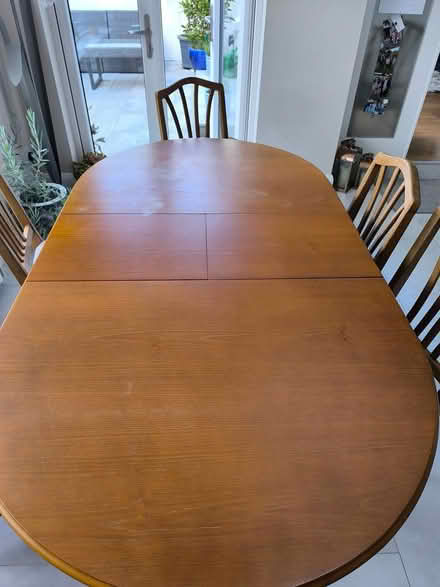 Photo of free Dining room table and chairs (Mount merrion.) #1