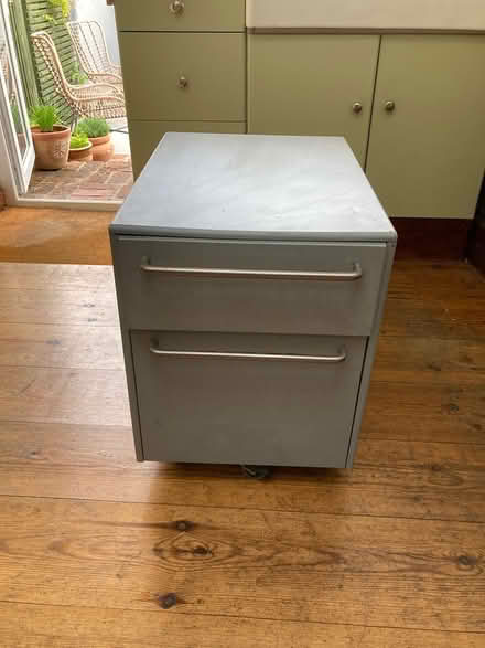 Photo of free small metal filing cabinet (Stroud) #1