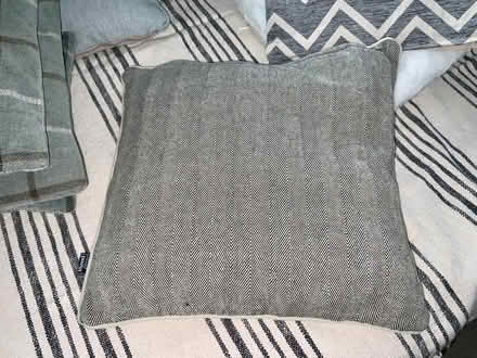 Photo of free 1 Large Square Reversible Black & White Cushion. (Kendal LA9) #2