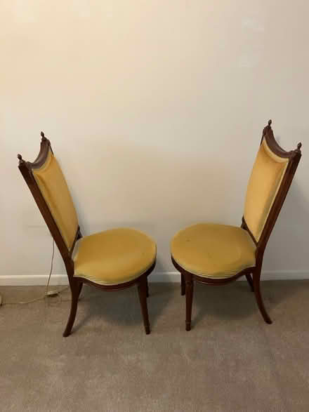 Photo of free Cherrywood cushion chairs (Highland Park) #2