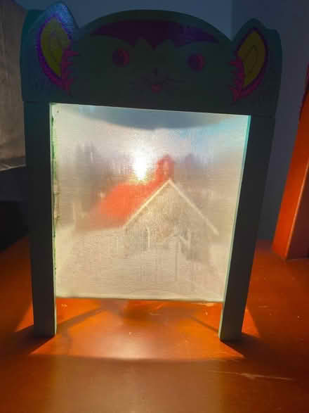 Photo of free Winter Scene Spinning Kids' Lamp (Riverdale) #1