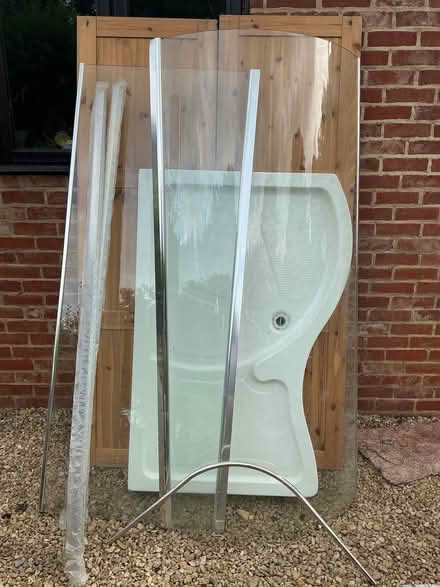 Photo of free Corner shower enclosure and tray (Seend SN12) #1