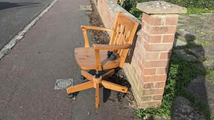 Photo of free Wooden office chair. (Kidlington OX5) #2