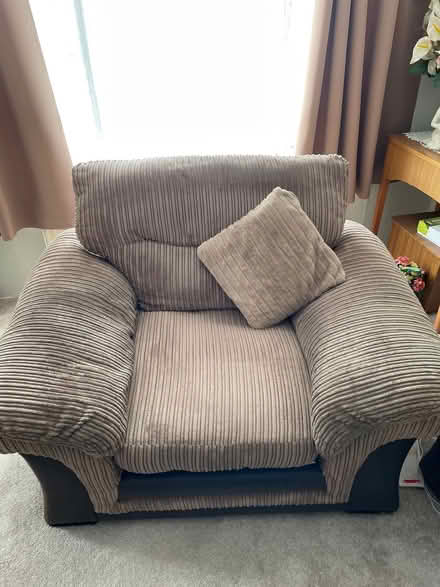 Photo of free Taupe/beige DFS Armchair (Garsington OX44) #2