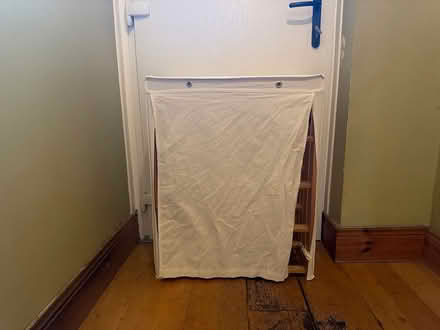 Photo of free Wooden shoe rack with linen closing (Shankill) #1