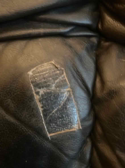 Photo of free 2 and 3 seater black leather sofas (Horley) #3